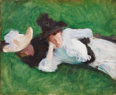 Két lány a pázsiton, 1889 alkotó: John Singer Sargent