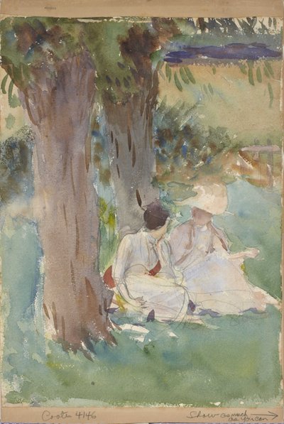 A fűzfák alatt alkotó: John Singer Sargent