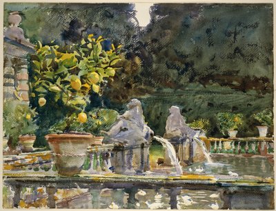 Villa di Marlia, Lucca: Egy szökőkút alkotó: John Singer Sargent