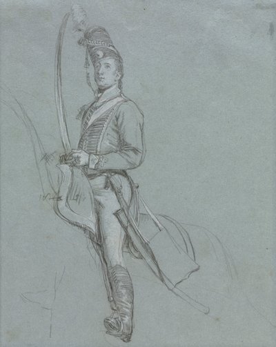 Egy huszártiszt lóháton alkotó: John Singleton Copley