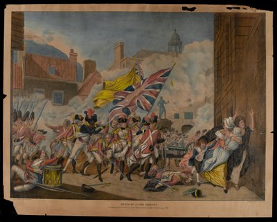 ?Pierson őrnagy halála és a francia csapatok veresége Jersey szigetén 1781. január 6-án? alkotó: John Singleton Copley