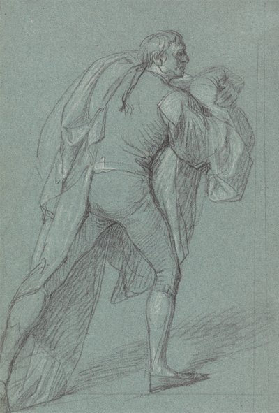 Ábratanulmány Lord Duncan győzelmét ábrázoló festményhez: Tanulmány a holland zászlót viselő tengerészről alkotó: John Singleton Copley