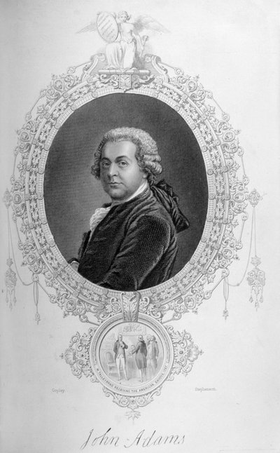 John Adams, „The History of the United States”, 4. évf. Én, Charles Mackay, metszett Stephenson alkotó: John Singleton Copley
