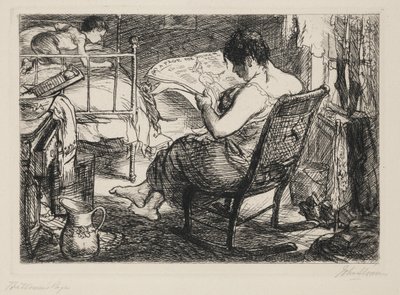 A nő oldala alkotó: John French Sloan
