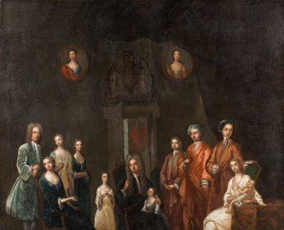 Sir Francis Grant, Lord Cullen és családja portréja alkotó: John Smibert
