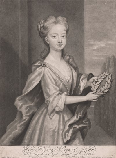 Őfelsége Ann hercegnő, George Wales hercegének legidősebb lánya, 1720 alkotó: John Smith