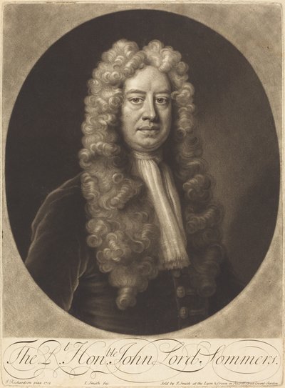 John Lord Sommers alkotó: John Smith after Jonathan Richardson, Sr.