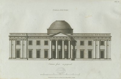 Chillington Hall: metszet alkotó: John Soane
