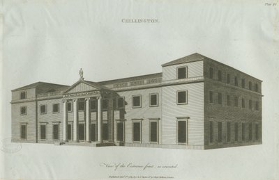 Chillington Hall: metszet, 1789 alkotó: John Soane
