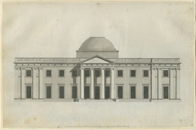 Chillington Hall: toll és mosó rajz, nd [1780-as évek] (rajz) alkotó: John Soane
