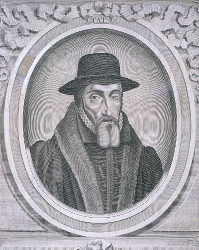 John Foxe ovális portréja, c1570, c1700 alkotó: John Sturt