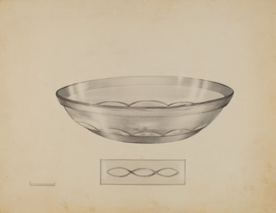 Sekély edény, c. 1936. alkotó: John Tarantino
