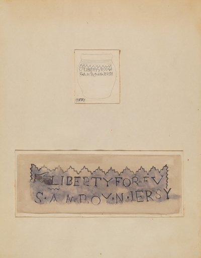 Kis edény vagy edény, c. 1938. alkotó: John Tarantino