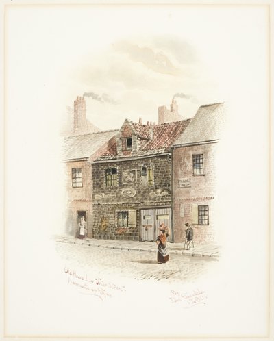 Old House Low Friar Street, Newcastle upon Tyne (testszín) alkotó: John Teasdale
