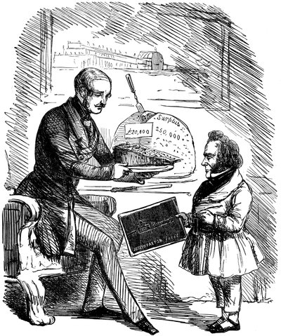 Albert, Viktória királynő herceg hitvese és Joseph Paxton, 1851 alkotó: John Tenniel