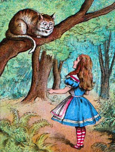 Alice és a Cheshire Cat, 1910 alkotó: John Tenniel