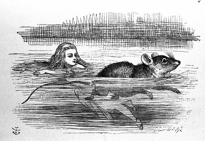 Lewis Carroll (E. Dodgson) Alice Csodaországban. Tenniel első kiadásának illusztrációja alkotó: John Tenniel