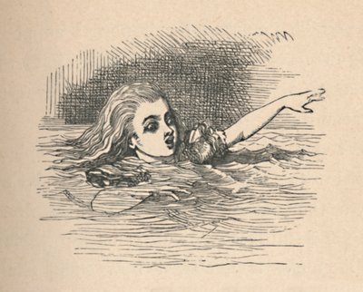 Alice a könnyek tengerében, 1889 alkotó: John Tenniel
