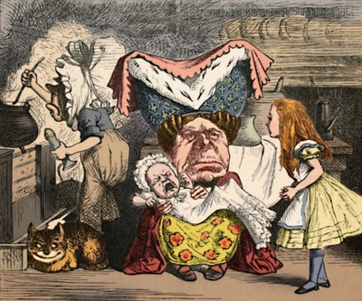 Alice, a hercegnő és a baba, 1889 alkotó: John Tenniel
