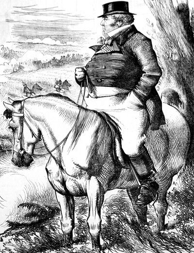 John Bull az őszi manővereket nézi alkotó: John Tenniel