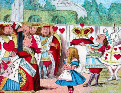 Le a fejével! Alice és vörös királynője, 1910 alkotó: John Tenniel