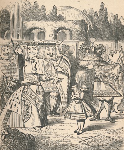 Le a fejével! Alice és a Vörös Királynő, 1889 alkotó: John Tenniel