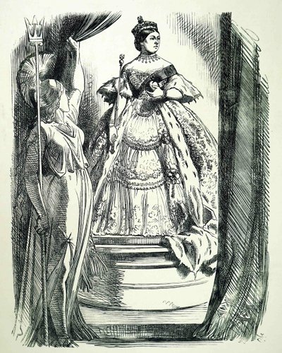 Viktória királynő. alkotó: John Tenniel