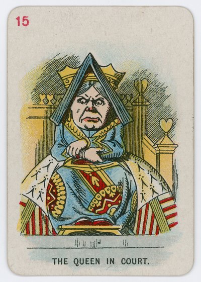 A királynő az udvarban alkotó: John Tenniel