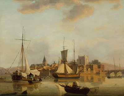 Rochester kilátása szállítással (olaj a panelen) alkotó: John Thomas Serres