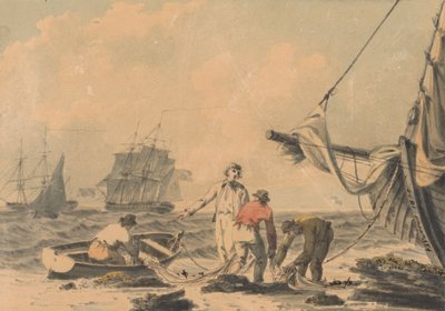 Tengerparti jelenet figurákkal alkotó: John Thomas Serres