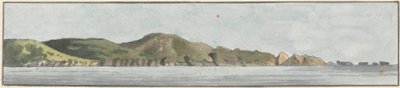 A kiindulási pont, északkeletről északra (az öt rajz egyike egy tartón) alkotó: John Thomas Serres