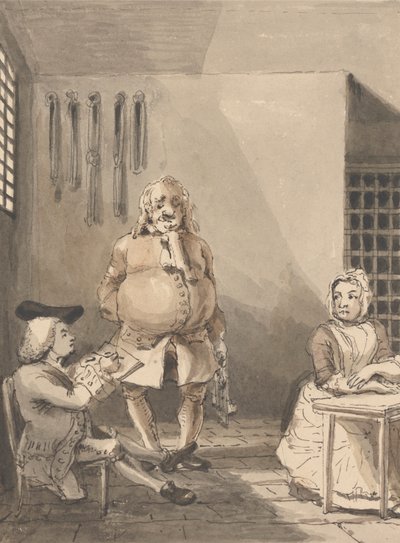 Hogarth rajza Sarah Malcolm alkotó: John Thomas Smith