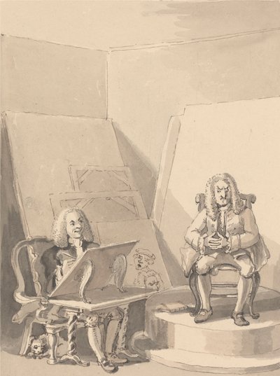 Hogarth portrét készít H. Fieldingről egy könyvkereskedő számára Garrick vonásaiból, aki kölcsönkérte a szerző egyik parókáját abból a célból, hogy ne legyen valódi portréja alkotó: John Thomas Smith