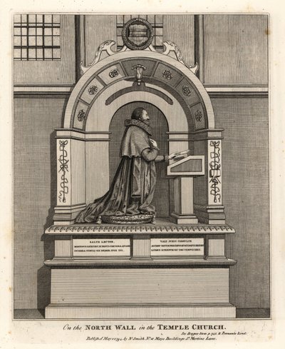 Emlékmű Richard Martin ügyvédnek, London jegyzőjének (1570-1618) a Temple templomban alkotó: John Thomas Smith