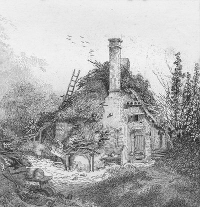 Merrow Common, Surrey, 1797 alkotó: John Thomas Smith
