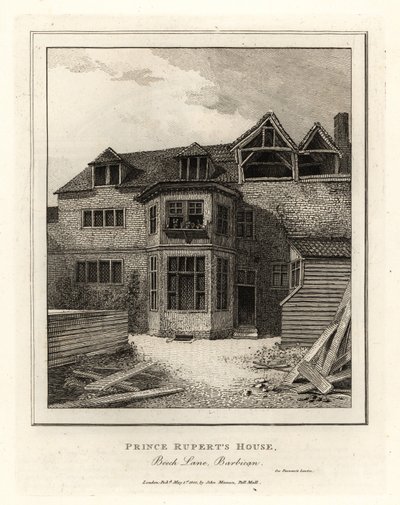 Rupert herceg háza, Beech Lane, Barbican alkotó: John Thomas Smith