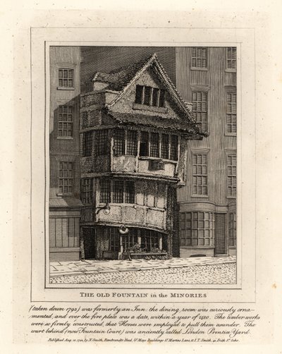 The Old Fountain in Minories plébánia, London alkotó: John Thomas Smith