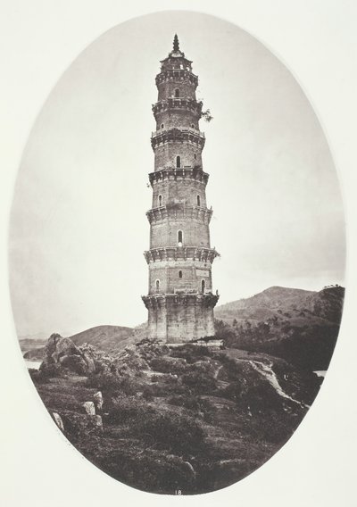 Egy pagoda Chao-Chowfu közelében, kb. 1868. alkotó: John Thomson