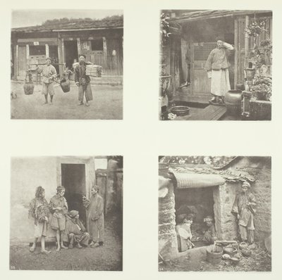 Foochow Coolies, Foochow nyomozó, A tolvajok főnöke, Koldusok, akik körútban élnek, c. 1868. alkotó: John Thomson