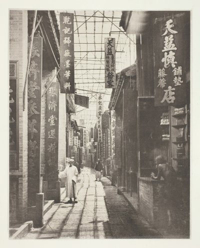 Physic Street, Canton, c. 1868. alkotó: John Thomson