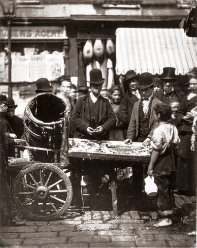 St-Giles olcsó hala, J. Thomson és Adolphe Smith „Street Life in London” című művéből alkotó: John Thomson
