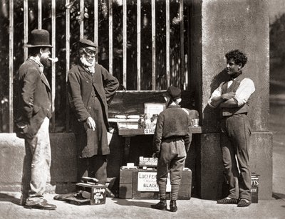 A drámai cipőfekete, a londoni utcai életből, J. Thomson és Adolphe Smith alkotó: John Thomson