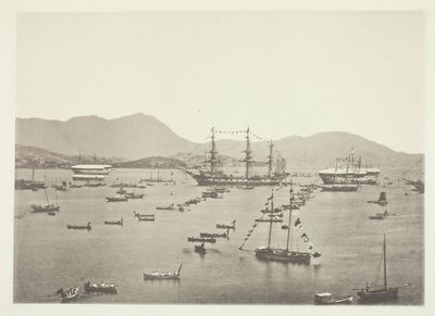 A kikötő, Hongkong, kb. 1868. alkotó: John Thomson