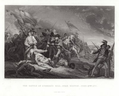 Bunker Hill csata alkotó: John Trumbull