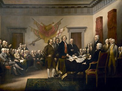 Függetlenségi nyilatkozat alkotó: John Trumbull