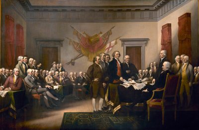 Függetlenségi Nyilatkozat, 1819. alkotó: John Trumbull