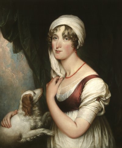 Sarah Trumbull spániellel, 1802 körül alkotó: John Trumbull