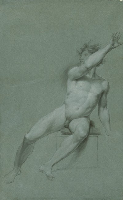 Vázlat egy férfi akt-élettanulmányról alkotó: John Trumbull