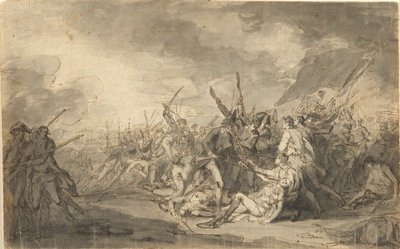 Tanulmány Warren tábornok haláláról a bunkeri csatában alkotó: John Trumbull