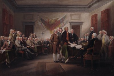 A Függetlenségi Nyilatkozat, 1776. július 4. alkotó: John Trumbull